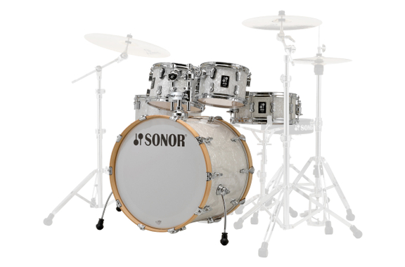 Sonor AQ2 Stage Shell Set White Pearl image 2