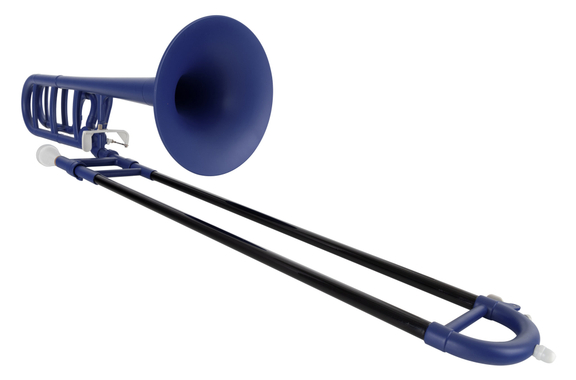 Classic Cantabile MardiBrass Trombone Quart Bb/F in Plastica opaco blu image 2