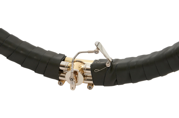 Kühnl & Hoyer 1315L Eb/Bb Parforcehorn Cor De Chasse En Cuir Véritable image 2