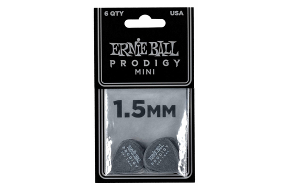 Ernie Ball 9200 Prodigy Mini Púa 1,5 mm Paquete De 6 Black image 2