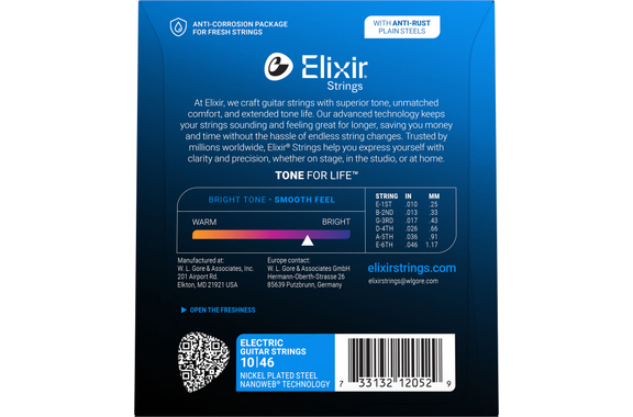 Elixir 12052 Electric Nanoweb Light image 2