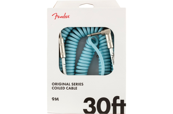 Fender Original Series Câble Coil 30' (9,15m) Daphne Blue image 2