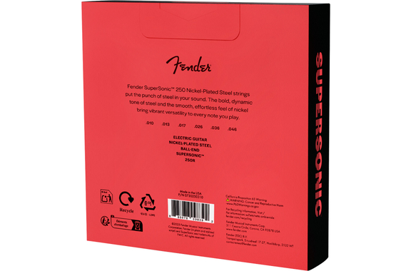 Fender 250R Nickel-Plated Steel 3x Set image 2