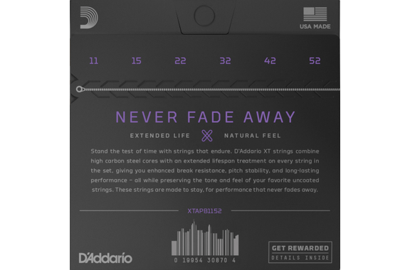 D'Addario XTAPB1152 XT Custom Light image 2