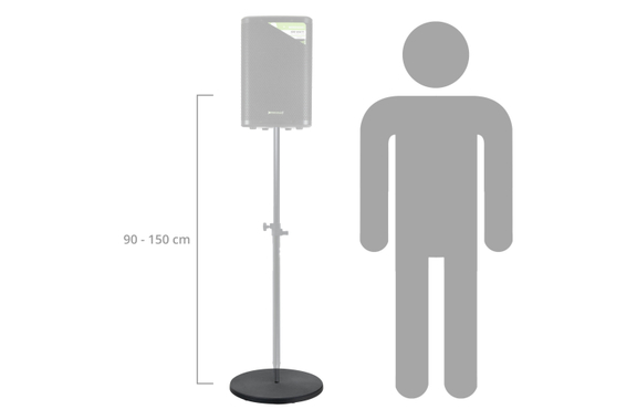 Soporte para Altavoz Pronomic 150cm con Base Redonda image 2