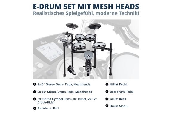 XDrum DD-530 Set de Batería Electrónica con Parche Mesh image 2