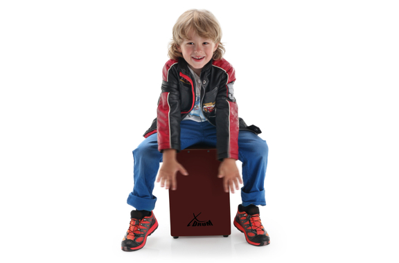 XDrum KC-37WR Cajón Infantil Rojo Vino image 2
