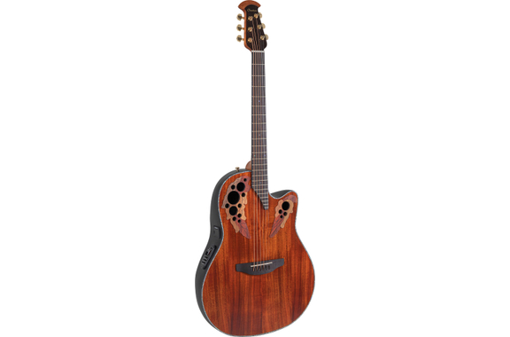 Ovation Celebrity Elite Plus CE44P Mid Cutaway Figured Koa image 2