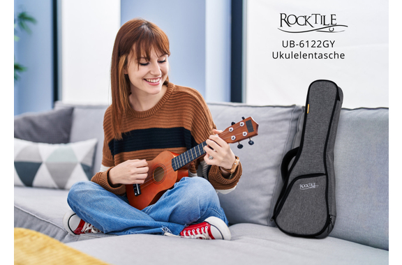 Funda Rocktile para Ukelele Soprano Gris/Negro image 2