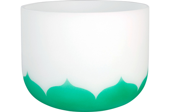 Cuenco de Cristal Sela SECLU11F Lotus 11" Nota F (432 Hz) Verde image 2