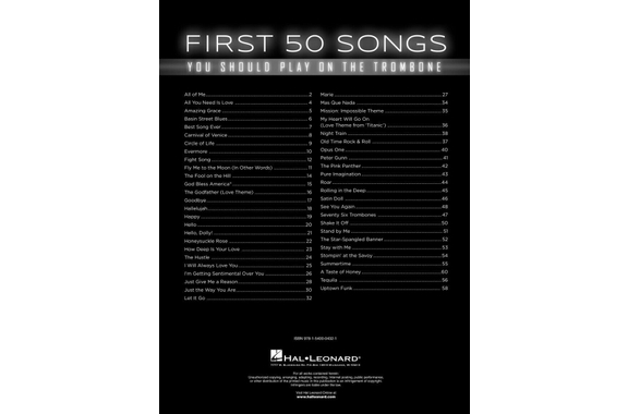 Les 50 Premières Chansons À Jouer Au Trombone image 2