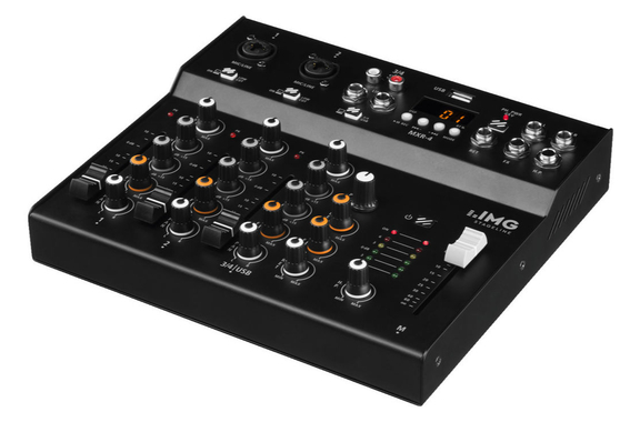 IMG Stageline MXR-4 USB Mixer with Bluetooth Set image 2