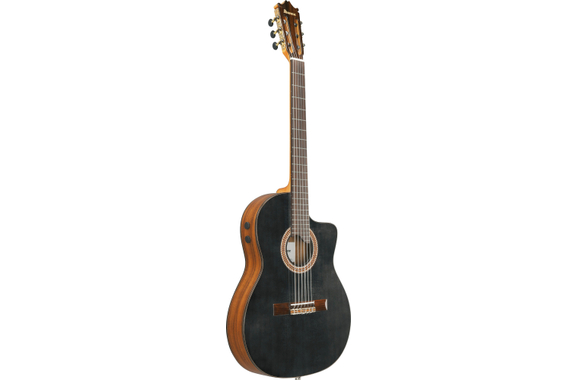 Ibanez GA360TCE-TBK Concertgitaar Transparent Black High Gloss image 2