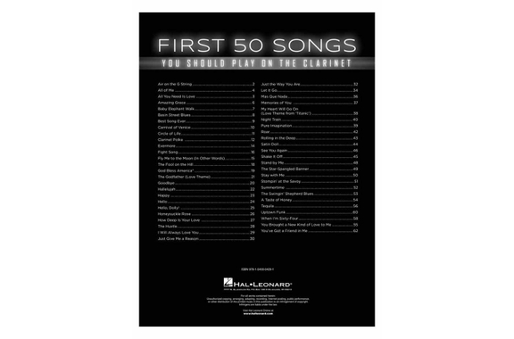 Les 50 Premières Chansons À Jouer À La Clarinette image 2