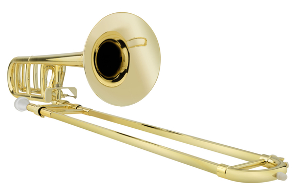 Classic Cantabile MardiBrass Trombón Cuarto de Plástico Bb/F dorado image 2