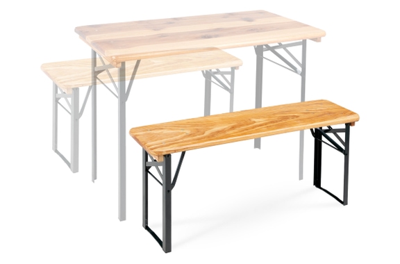 Stagecaptain BBB-117 Hirschgarten Beer Tent Bench 117 cm Natural image 2