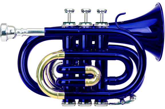 Classic Cantabile TT-400 Bb Pocket Trumpet Azul Set Inicial image 2