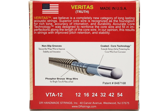 DR Strings Veritas Acoustic VTA-12 Light 12-54 image 2