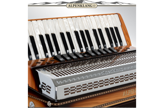 Alpenklang Pro Acordeón IV 96 CM Oliva image 2