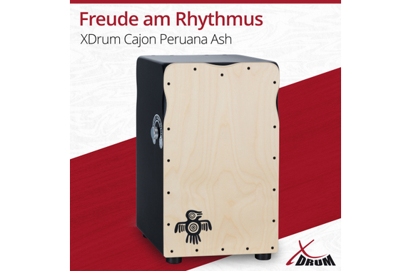 XDrum CP-501 Pro Cajon Peruana Ash Set inkl. Cajonschule image 2