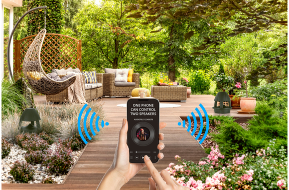 McGrey WPL-660GN BT 360° Outdoor-Lautsprecher mit Bluetooth Grün 120 Watt image 2