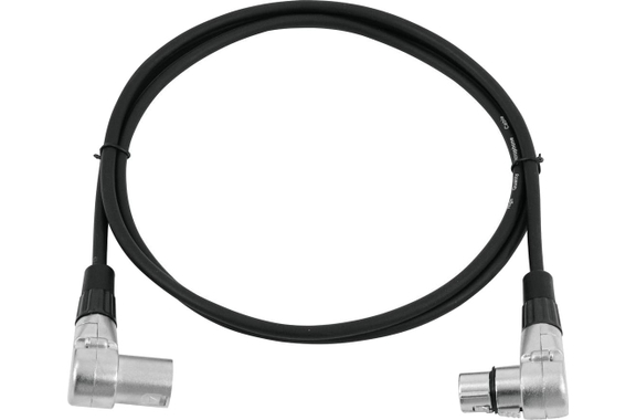 Omnitronic Cable XLR Angular 3 polos 1,5m 90° negro image 2