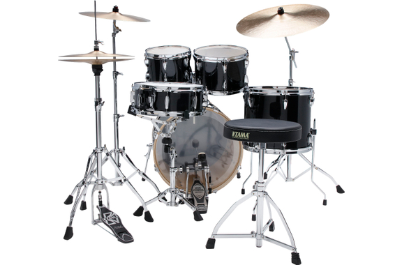 Tama IP50H6W-HBK Imperialstar Drumkit Hairline Black image 2