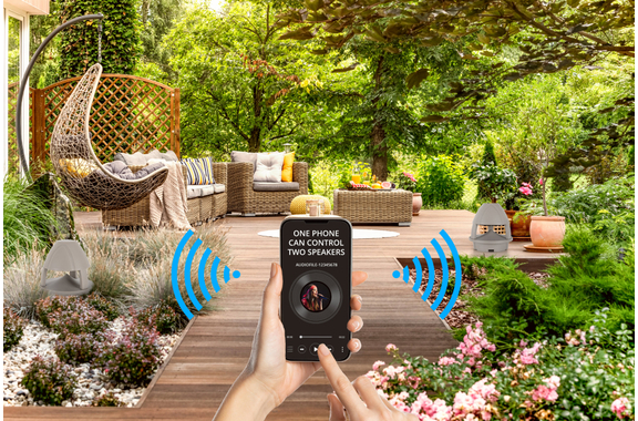 McGrey WPL-660GY BT 360° Outdoor-Lautsprecher mit Bluetooth Paar Grau image 2