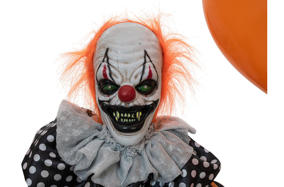 Europalms Halloween Clown Figur mit Luftballon Fußschalter Set image 2