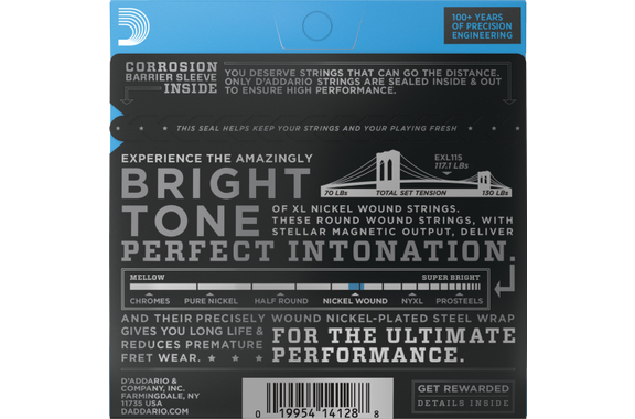 D'Addario EXL115 Medium image 2