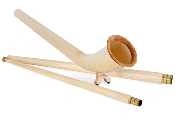 Lechgold Alphorn Natural F 360 cm 3-Piece image 2