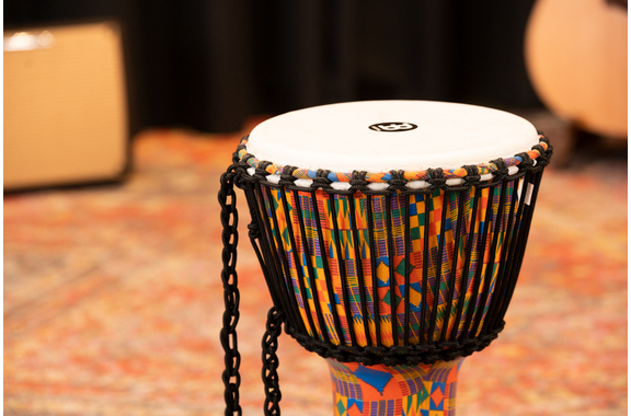 Meinl PADJ2-M-F Travel Series African Djembe 10" Kenyan Quilt image 2