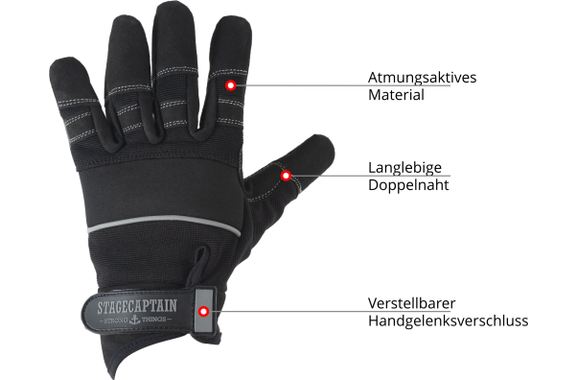 Stagecaptain RGL-5F Rigger Handschoenen Maat XL 5x Set image 2