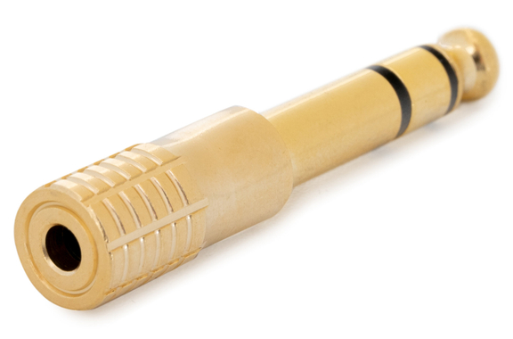 Pronomic AD-JFSJS Adapter 3,5mm Stereo-Klinke female / 6,3mm Stereo-Klinke male Gold image 2