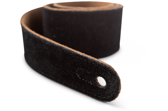 Taylor 2.5\" Embroidered Suede Guitar Strap Black image 2