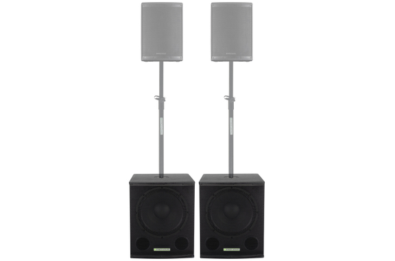 Pronomic SA-15 SUB Aktiv Subwoofer 2x Set image 2