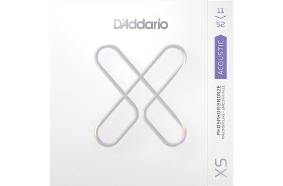 D'Addario XS Phosphor Bronze 11-52 Custom Light 3x Set image 2
