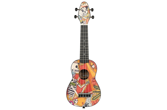 Ortega K2-EM Keiki Sopraan Ukulele Pack "El Muerto" image 2