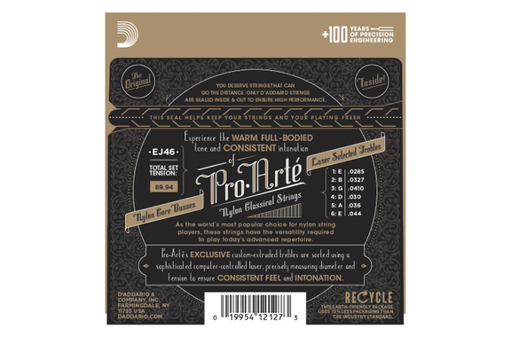 D'Addario EJ46 Pro-Arté Nylon 3x Set image 2