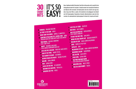 30 Chart Hits - It's So Easy - Piano image 2
