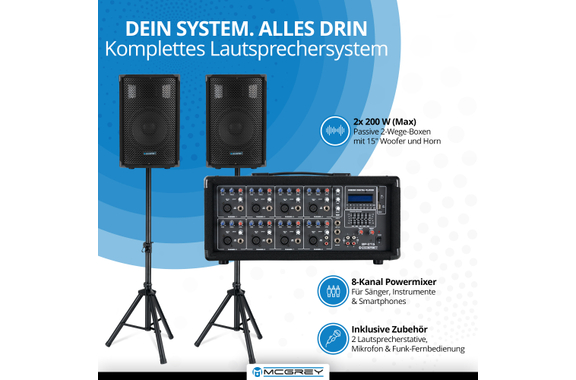 McGrey BP-215 Bandpack PA-Set 150 Watt image 2
