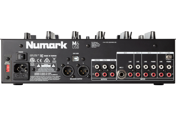 Numark M6 USB Black DJ-Mixer  - Retoure (Zustand: gut) image 2