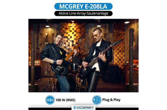 McGrey E-208LA Actief Line Array Kolominstallatie Stereo Set image 2