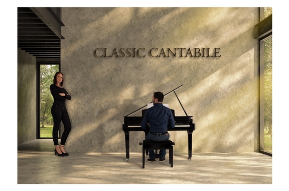 Classic Cantabile GP-A 810 Digitale Vleugel Zwart Hoogglans image 2