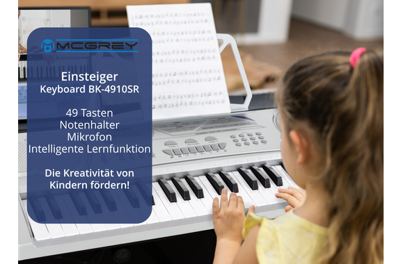 McGrey BK-4910SR Clavier 49 Touches Avec Pupitre Argent image 2
