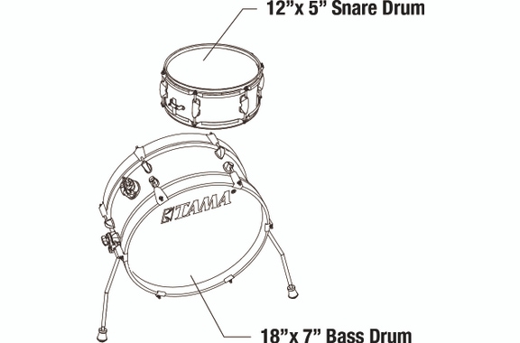 Tama LJK28S-ISP Club Jam Mini Kit Indigo Sparkle image 2