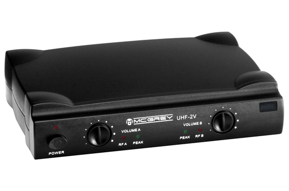 McGrey UHF-2V Dual Vocal Funkmikrofon Set mit 2x Handmikrofon 50m  - Retoure (Zustand: sehr gut) image 2