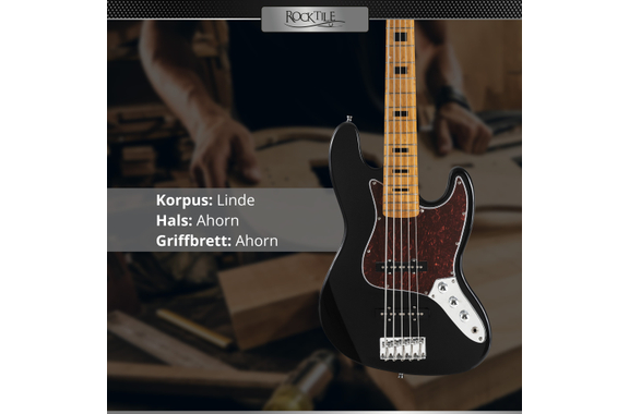 Rocktile Pro JBS50-BK E-Bass Schwarz image 2