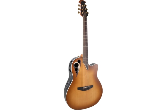 Ovation Celebrity Elite Deluxe CDX40 Deep Contour Peach Burst Satin image 2