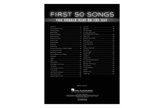 Les 50 Premières Chansons À Jouer Au Sax image 2